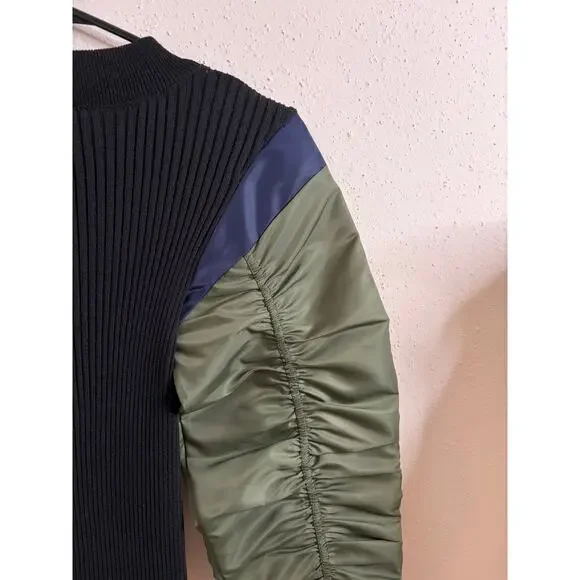 NWT Zara Body Con Ribbed Midi Dress Sz S - Picture 4 of 9